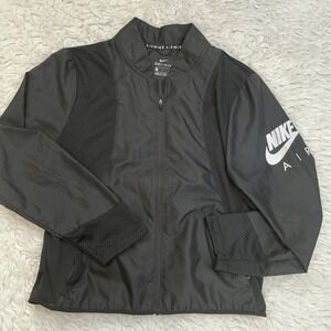 Nike Air Dri-FIT Running Jacket Womens Small Black Excellent Mesh Windbreaker